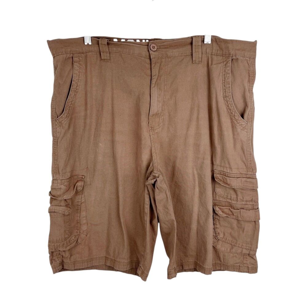 Monument Cargo Shorts Men 38 x 11 Brown 5 Pocket Rip Stop Utility Outdoor Bottom